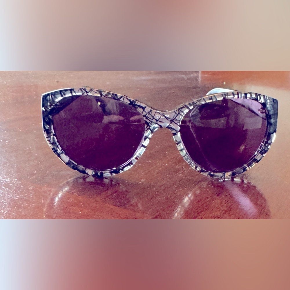 Stylish Black and Purple Sunglasses